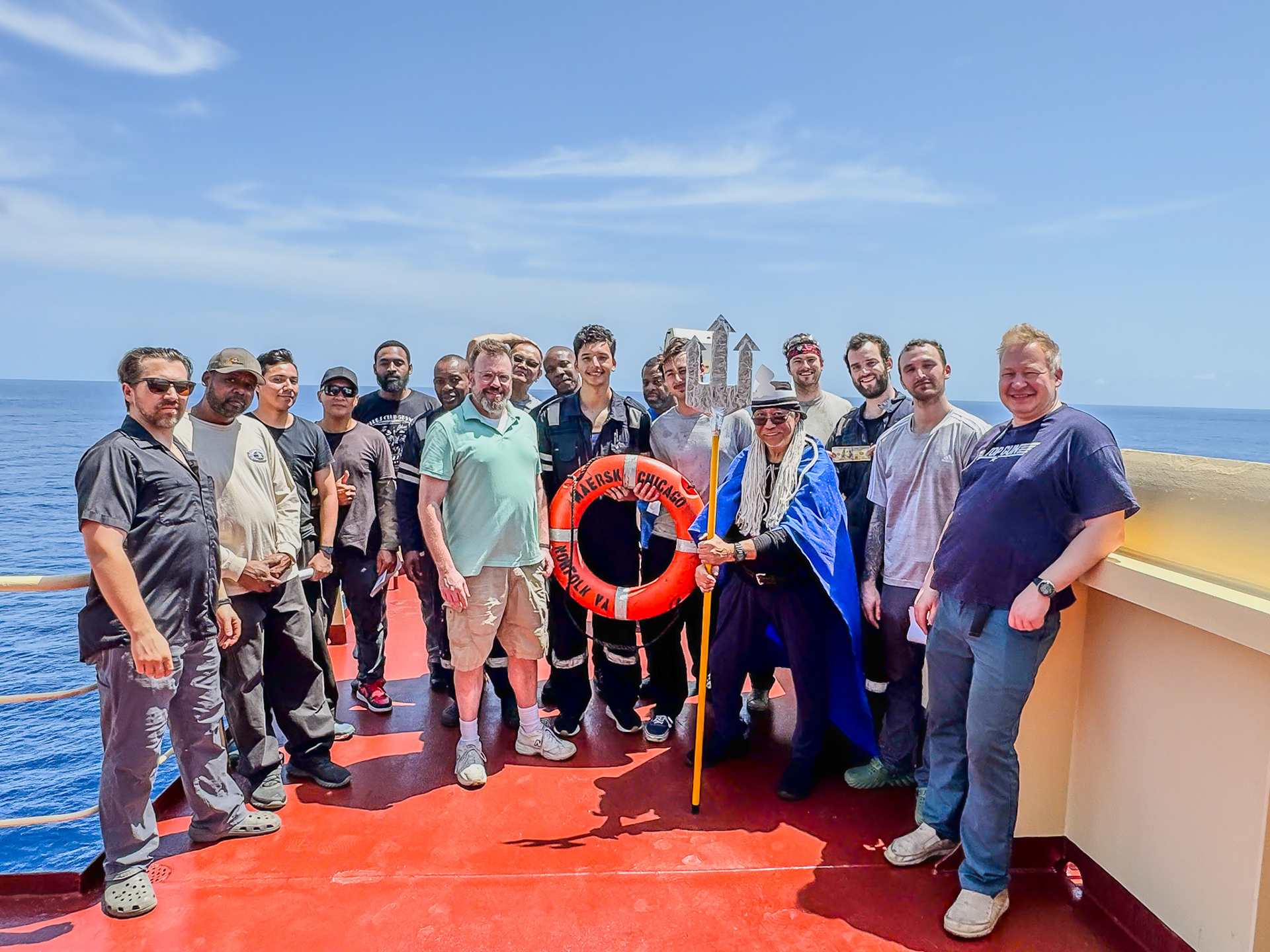 Photo: AMO aboard the Maersk Chicago - American Maritime Officers